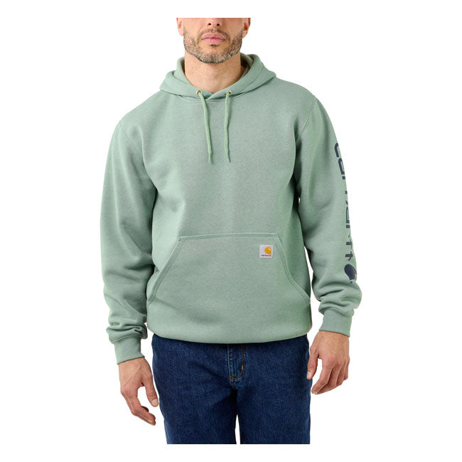 Carhartt Sleeve Logo Kapucnis Pulóver Jade