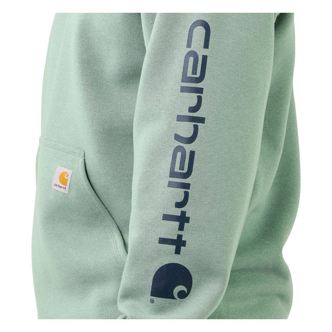 Carhartt Sleeve Logo Kapucnis Pulóver Jade
